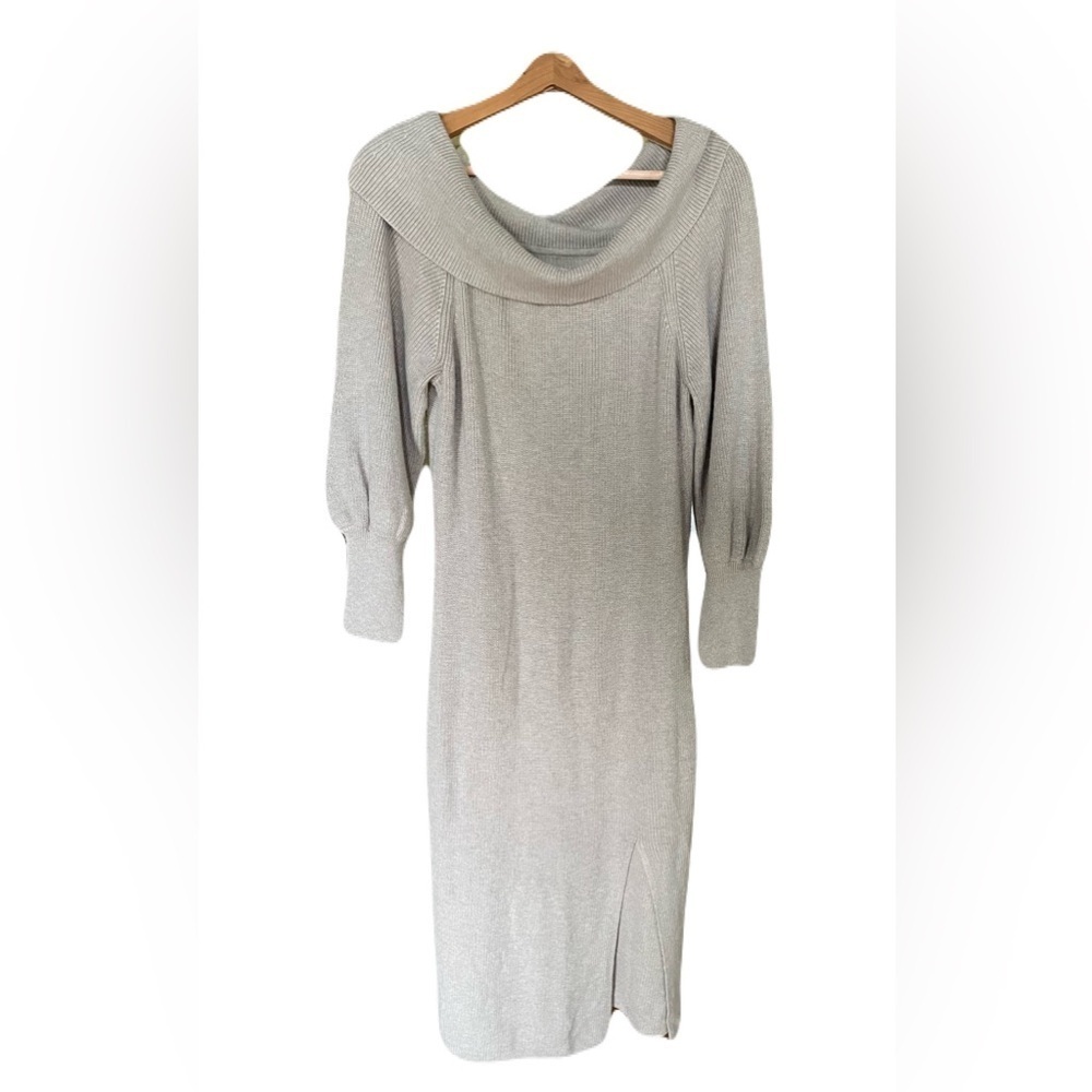 Abercrombie and Fitch Fall Knit Dress-Beige-XLP